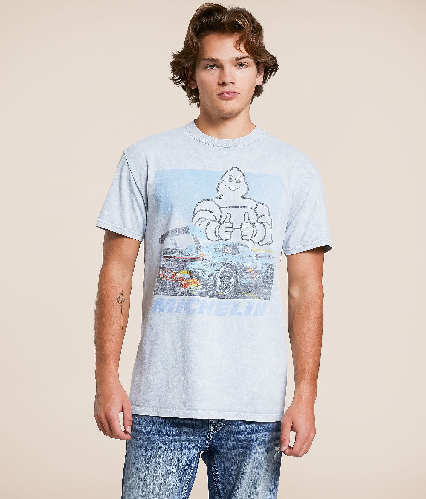 PHILCOS Michelin T-Shirt - Men's Graphic T-Shirts in Grey | Buckle