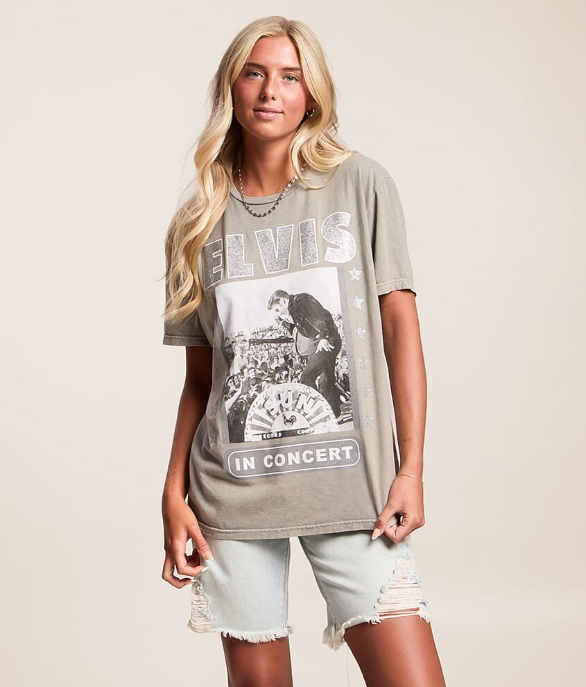 Elvis Presley Concert Band Oversized T-Shirt