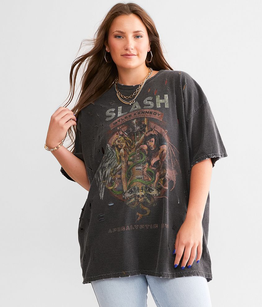 Slash Apocalyptic Love Oversized Band T-Shirt - Women's T-Shirts