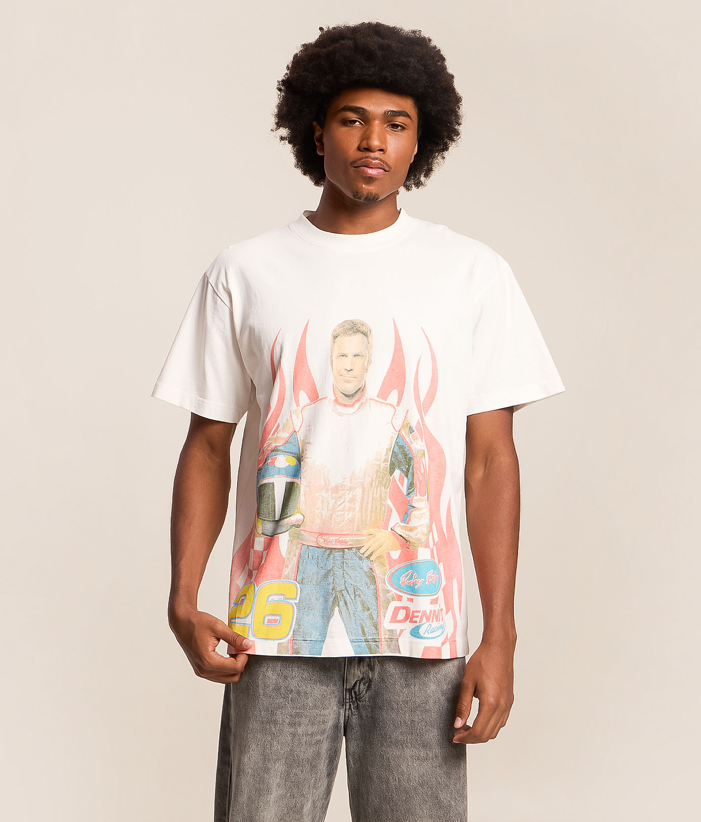 PHILCOS Talladega Nights T-Shirt - Men's Graphic T-Shirts in White