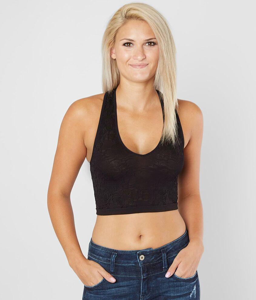 BKE Seamless Textured Bralette front view