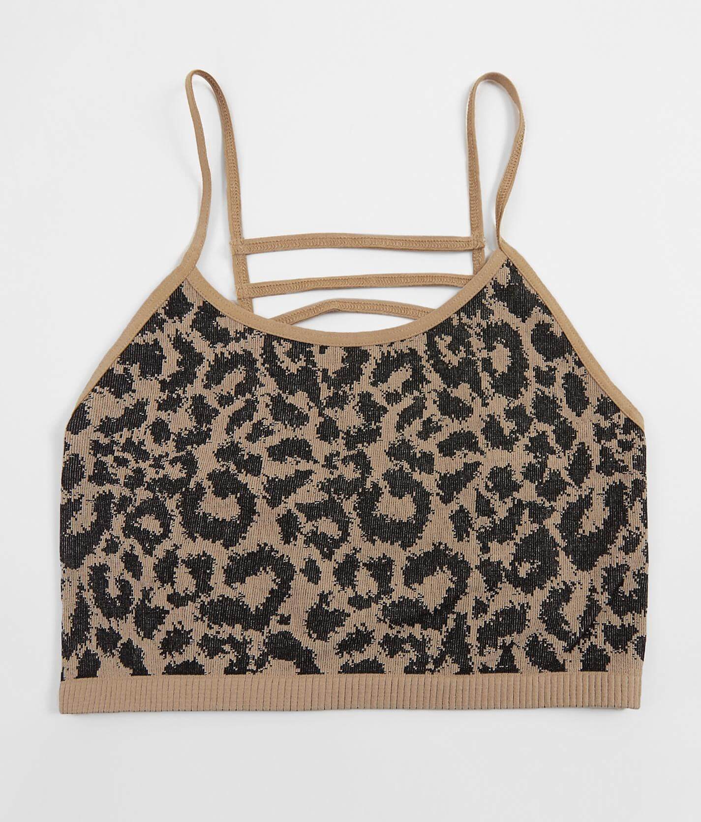 animal print bralette