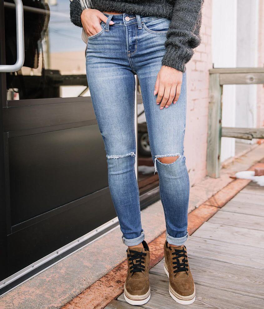 Bridge by GLY MidRise Skinny Stretch Jean Women's Jeans in Floating