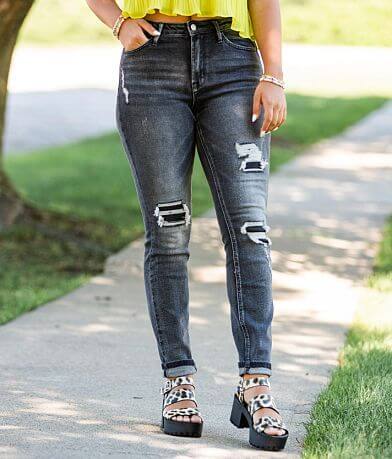 Bridge by GLY Curvy High Rise Skinny Stretch Jean front view