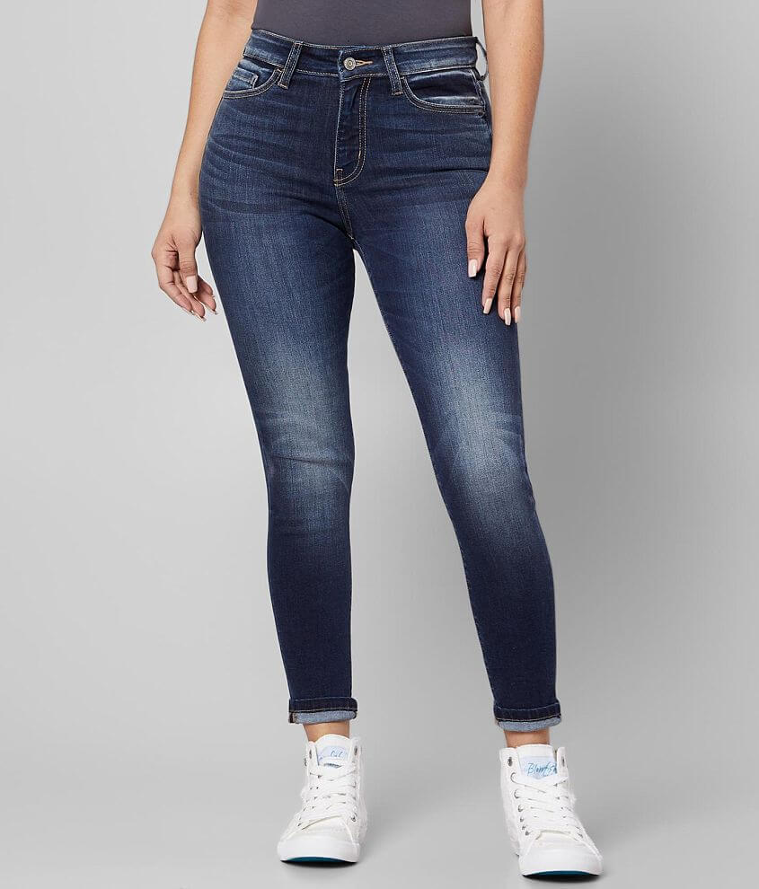 Bridge by GLY Curvy High Rise Ankle Skinny Jean Women's Jeans in Camp Buckle