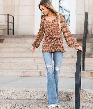 Bridge by GLY High Rise Flare Stretch Jean misc detail 1 view