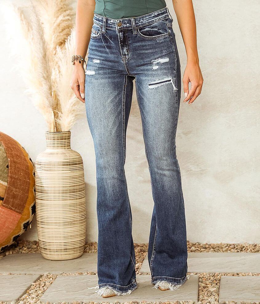 Bridge by GLY Hudson Mid-Rise Flare Stretch Jean front view