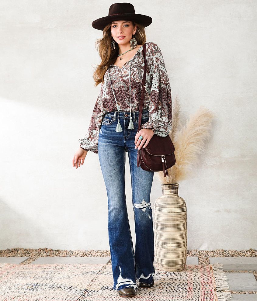 Elliott High Rise Flare Stretch Jean