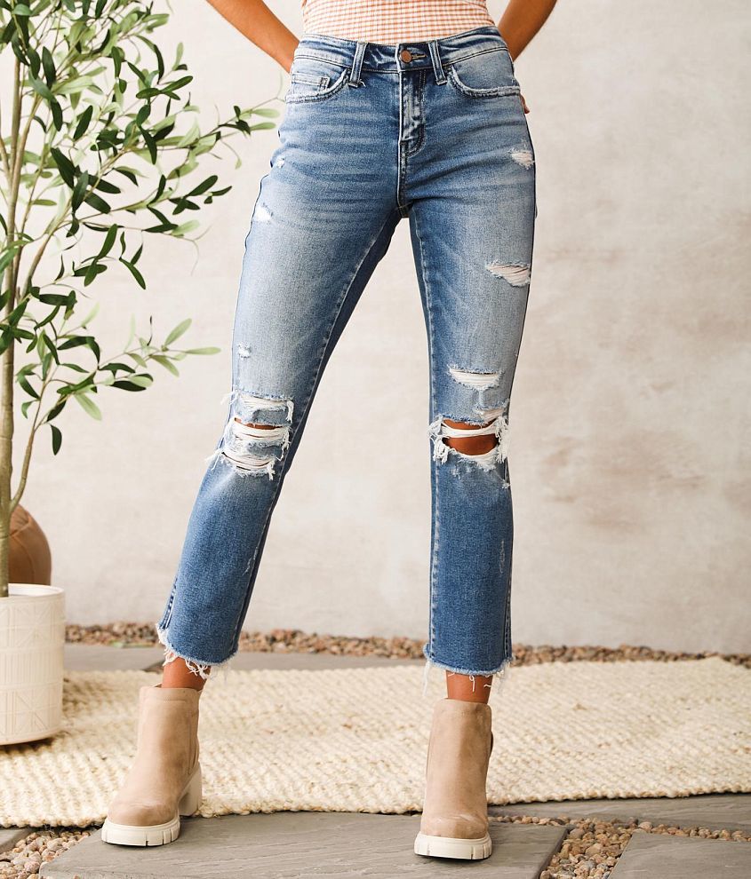 Flying Monkey Mid-Rise Ankle Stretch Jean front view