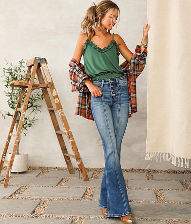Flying Monkey High Rise Flare Stretch Jean misc detail 2 view