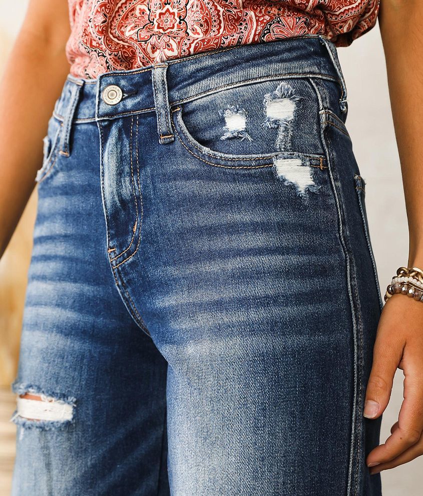 High Rise Wide Leg Stretch Jean - thumbnail 4