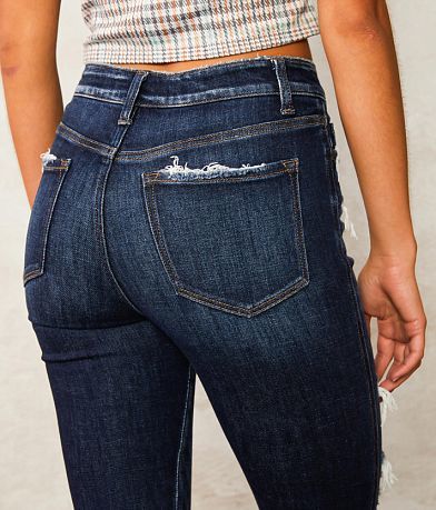 Flying Monkey Mid-Rise Skinny Stretch Jean back pocket view