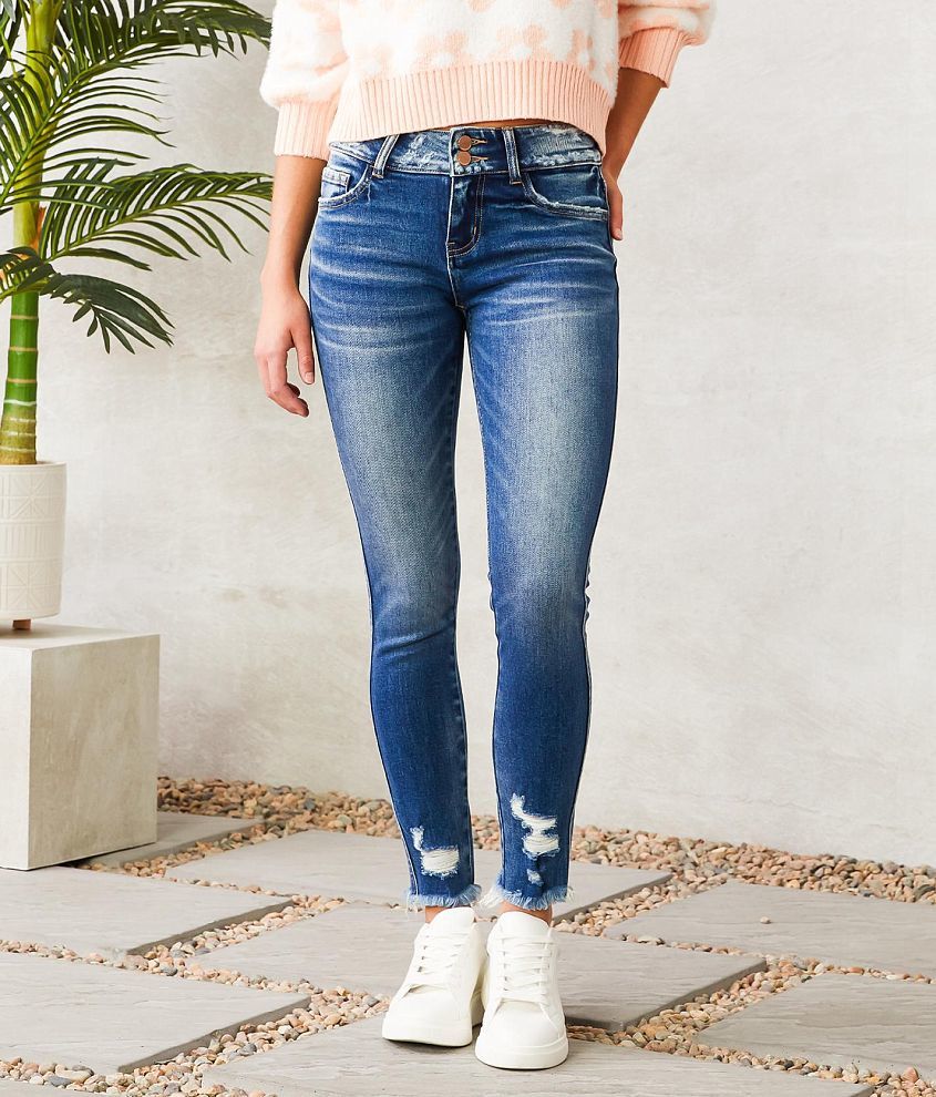 Flying Monkey Mid-Rise Ankle Skinny Stretch Jean front view