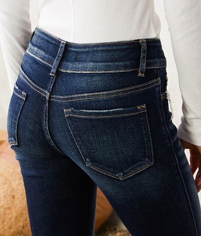 Flying Monkey Low Rise Ankle Skinny Stretch Jean back pocket view