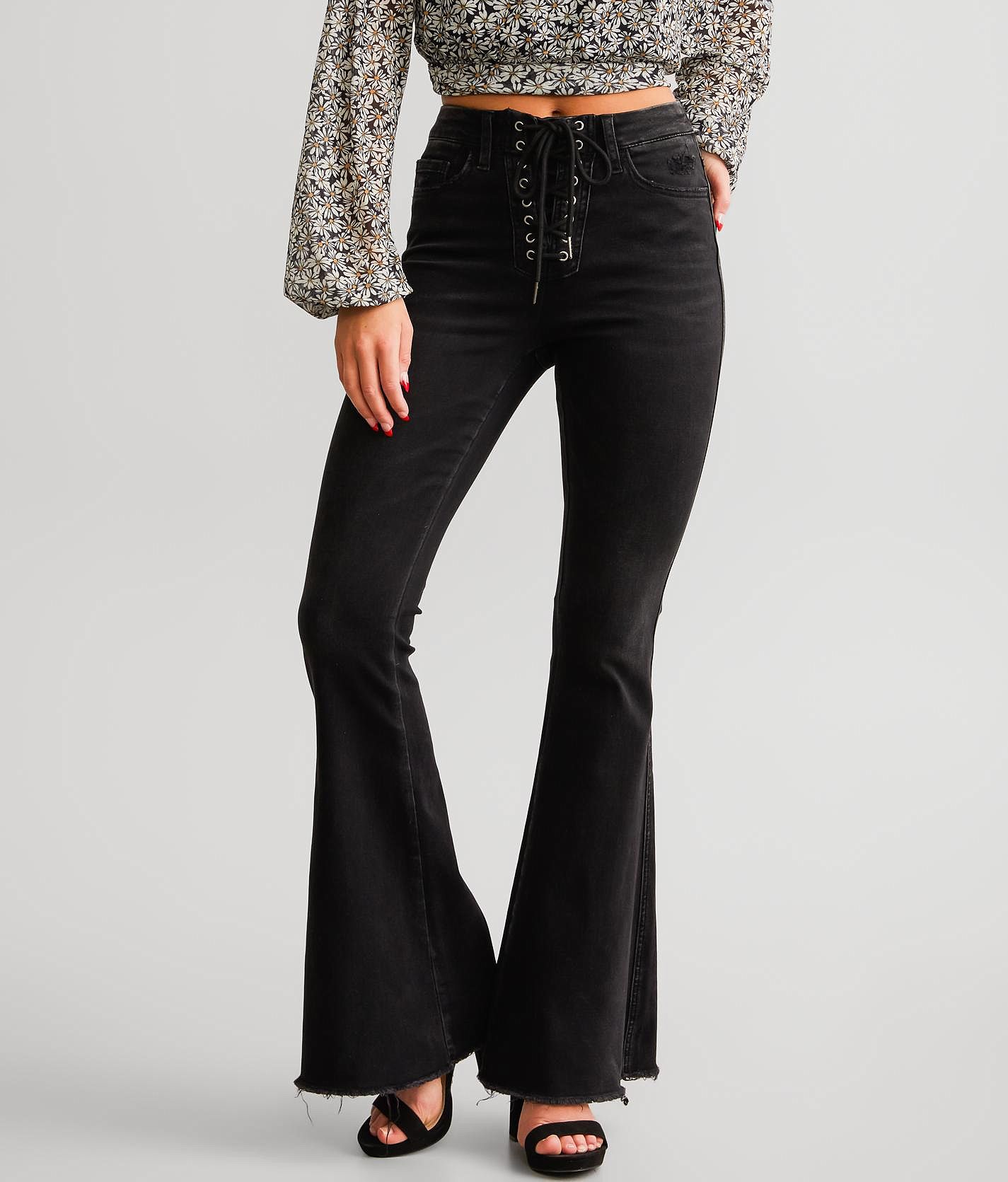 Flying Monkey High Rise Flare Stretch Jean - Women's Jeans in