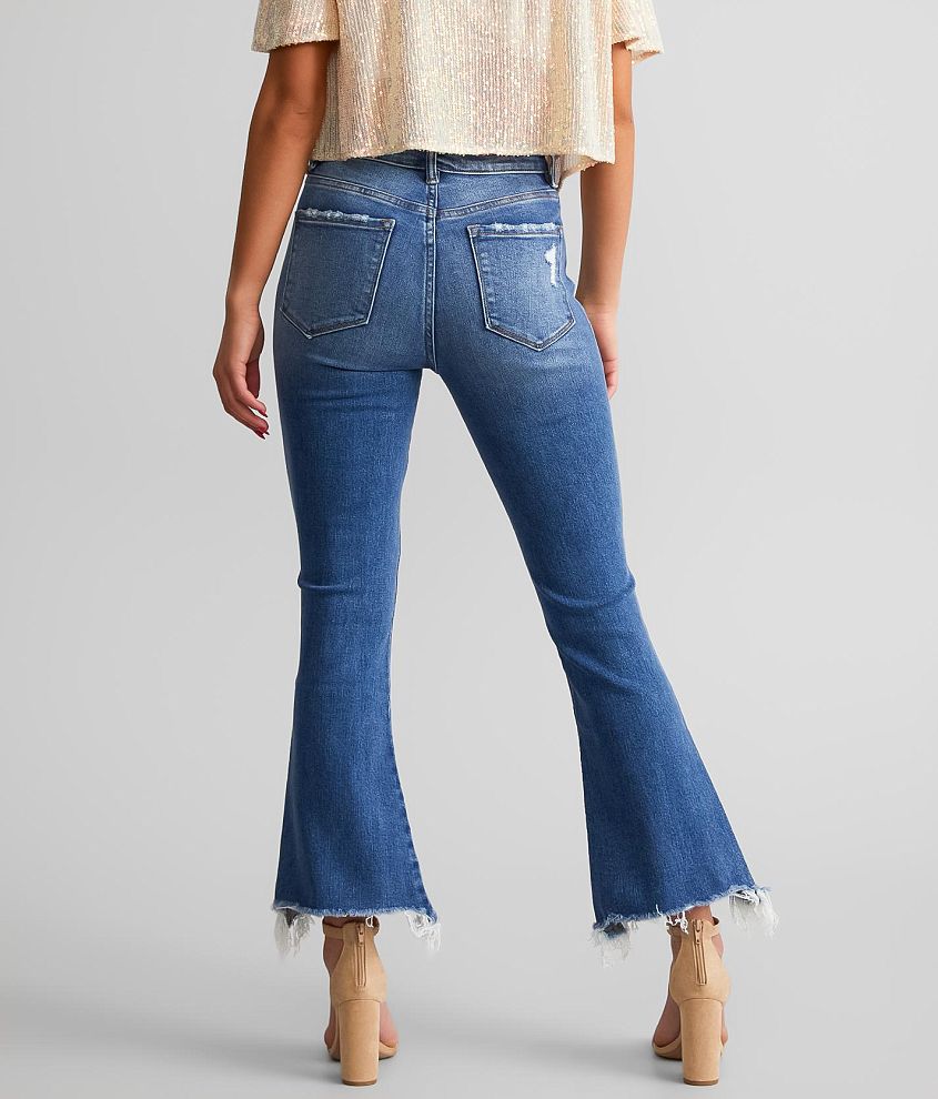 High Rise Cropped Flare Stretch Jean - thumbnail 2