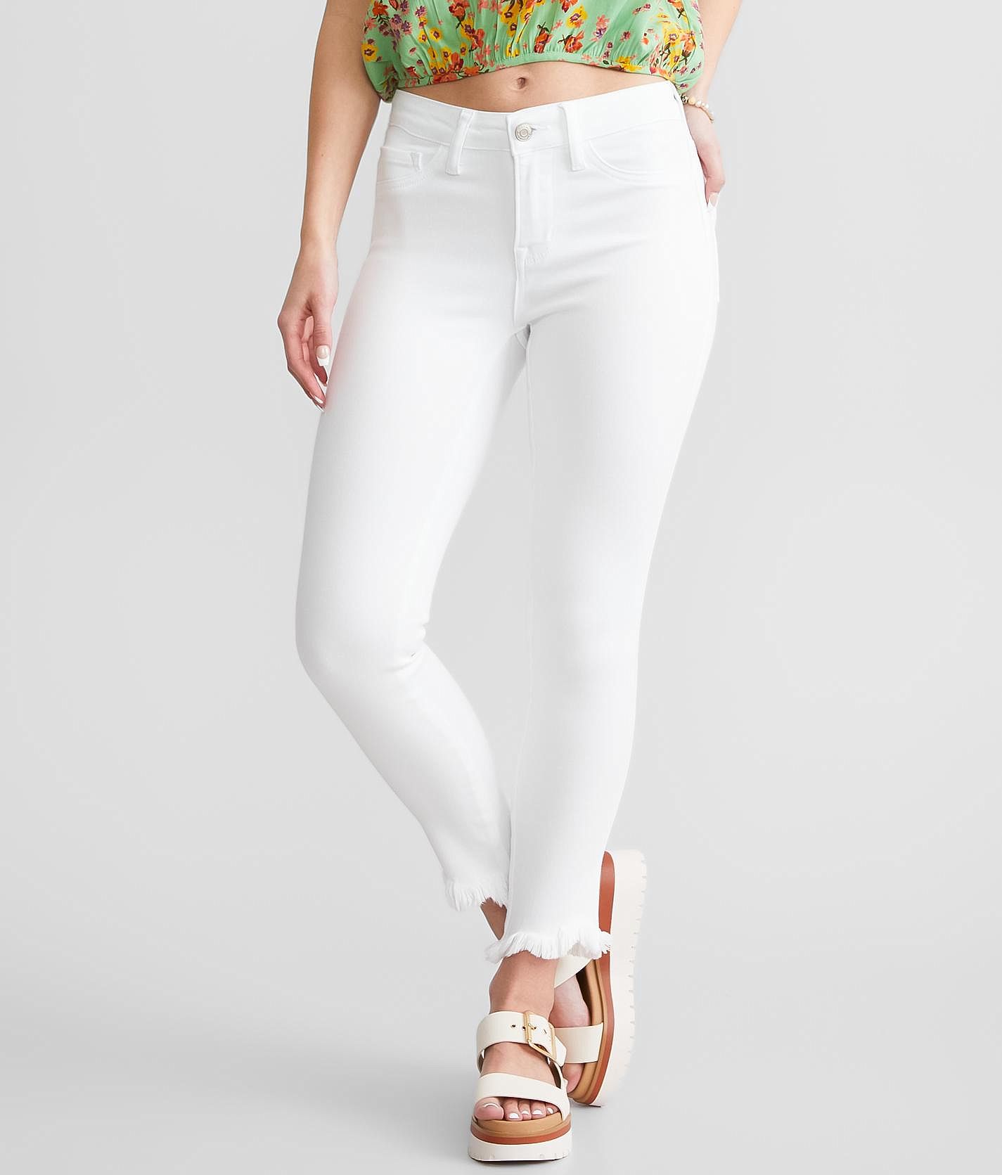 Ankle Skinny Jeans, White