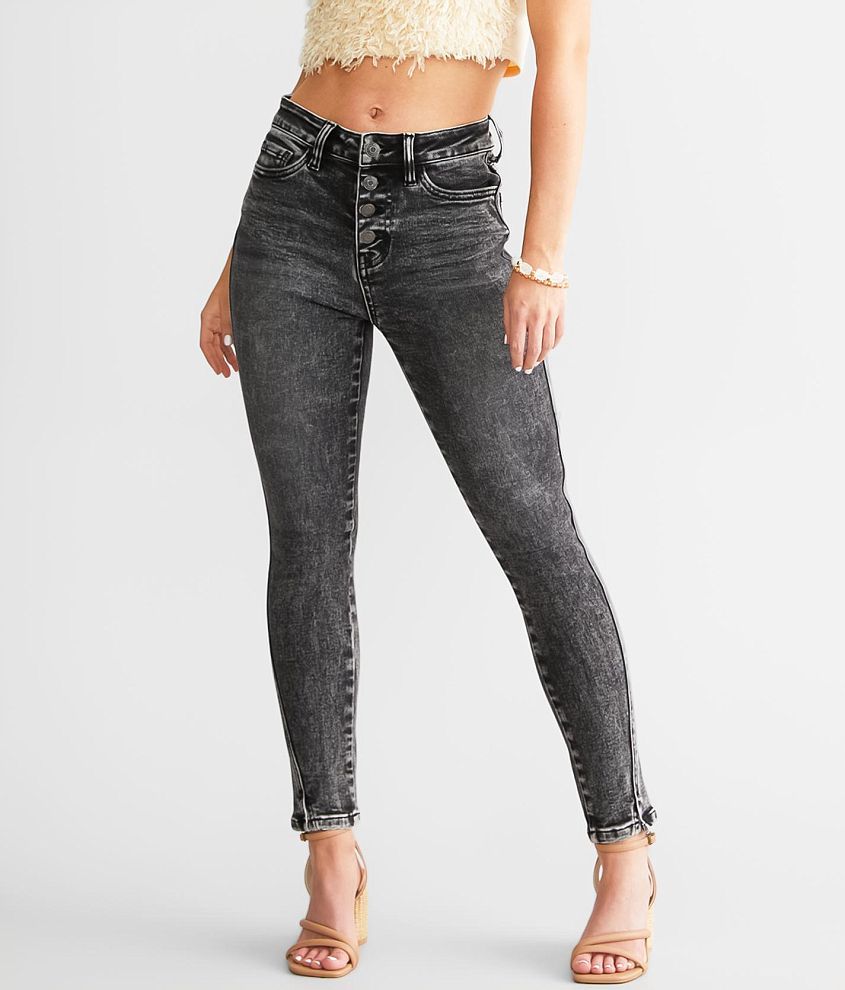 Flying Monkey High Rise Ankle Skinny Stretch Jean front view