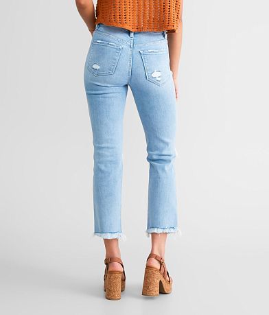 Flying Monkey Mid-Rise Cropped Straight Stretch Jean back view