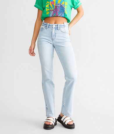 Flying Monkey High Rise Straight Stretch Jean front view
