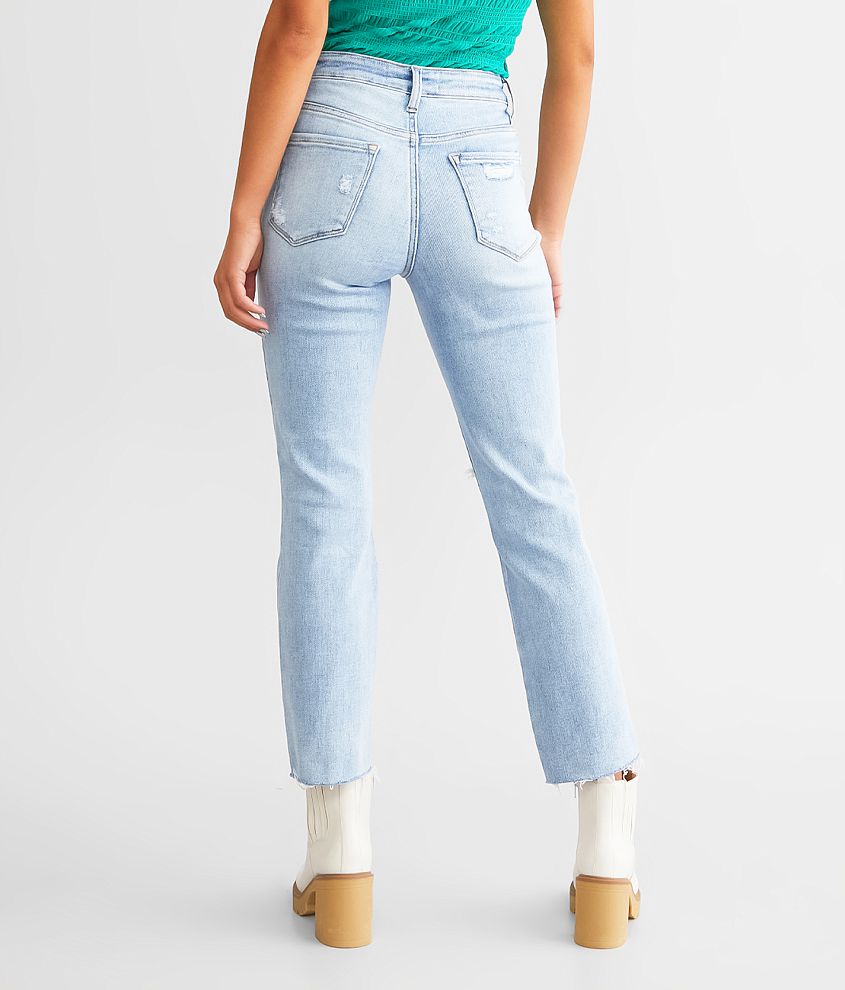 High Rise Cropped Straight Stretch Jean - thumbnail 4
