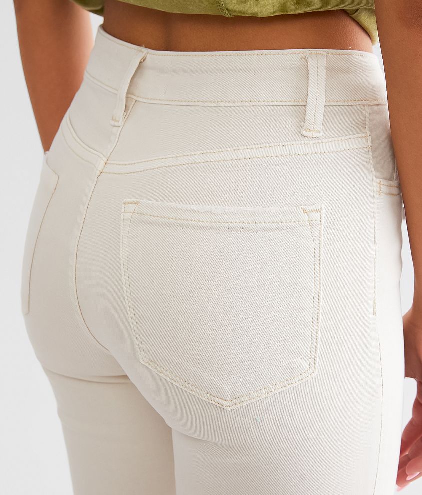 High Rise Cropped Flare Stretch Jean