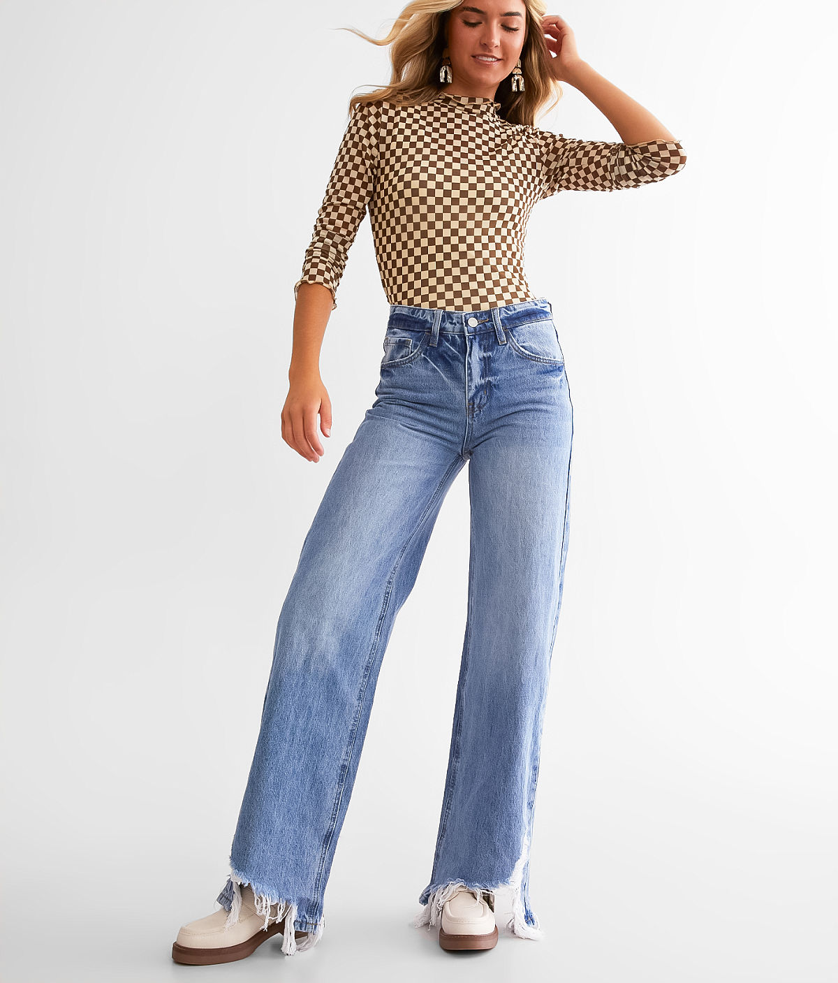 Flying Monkey High Rise Loose Jean — Rock Rose by Buckle