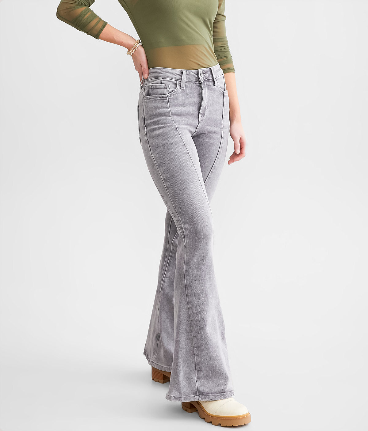 Flying Monkey High Rise Super Flare Stretch Jean — Topnotch by Buckle