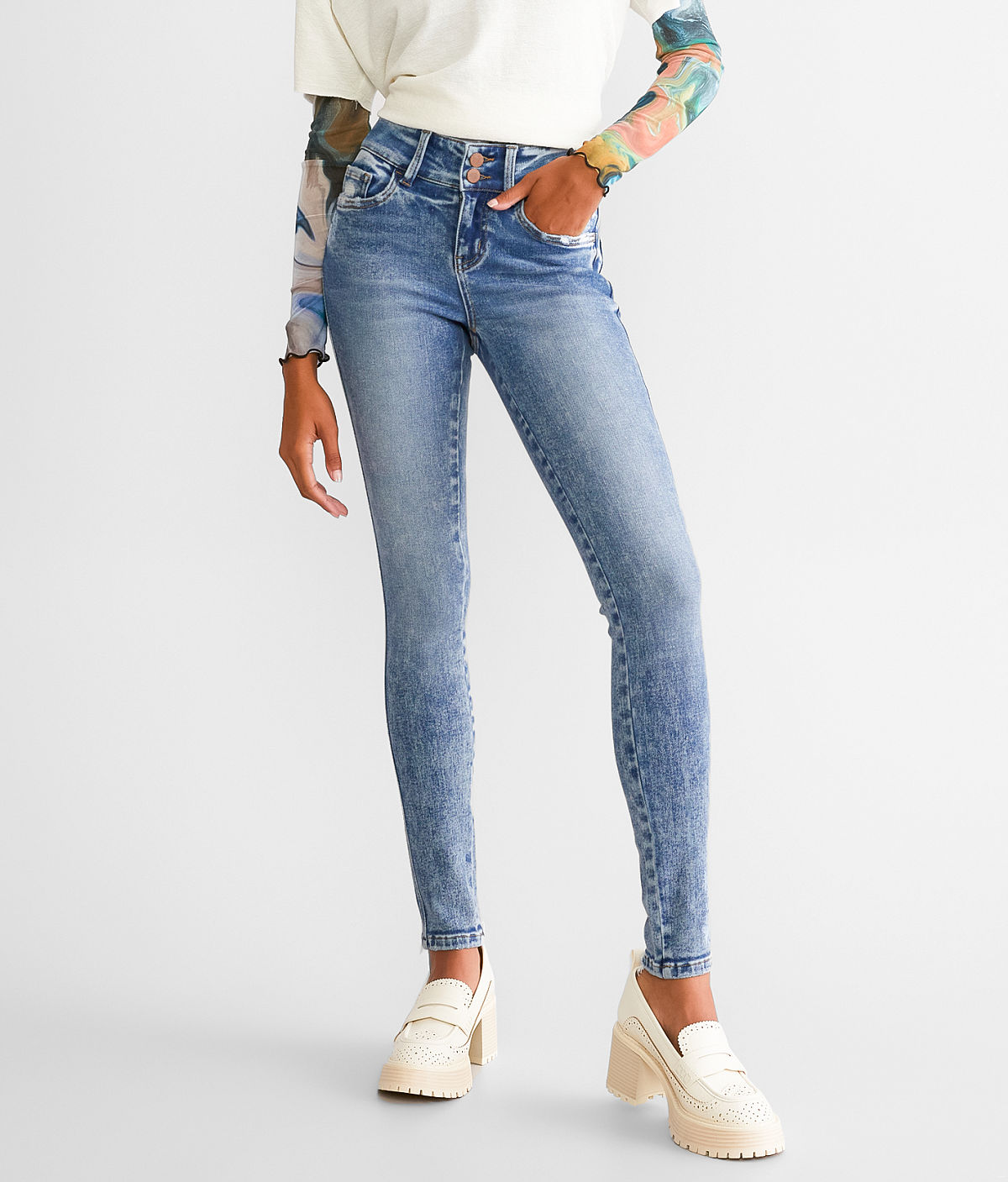 Flying Monkey Mid-Rise Skinny Stretch Jean — Willingness by Buckle
