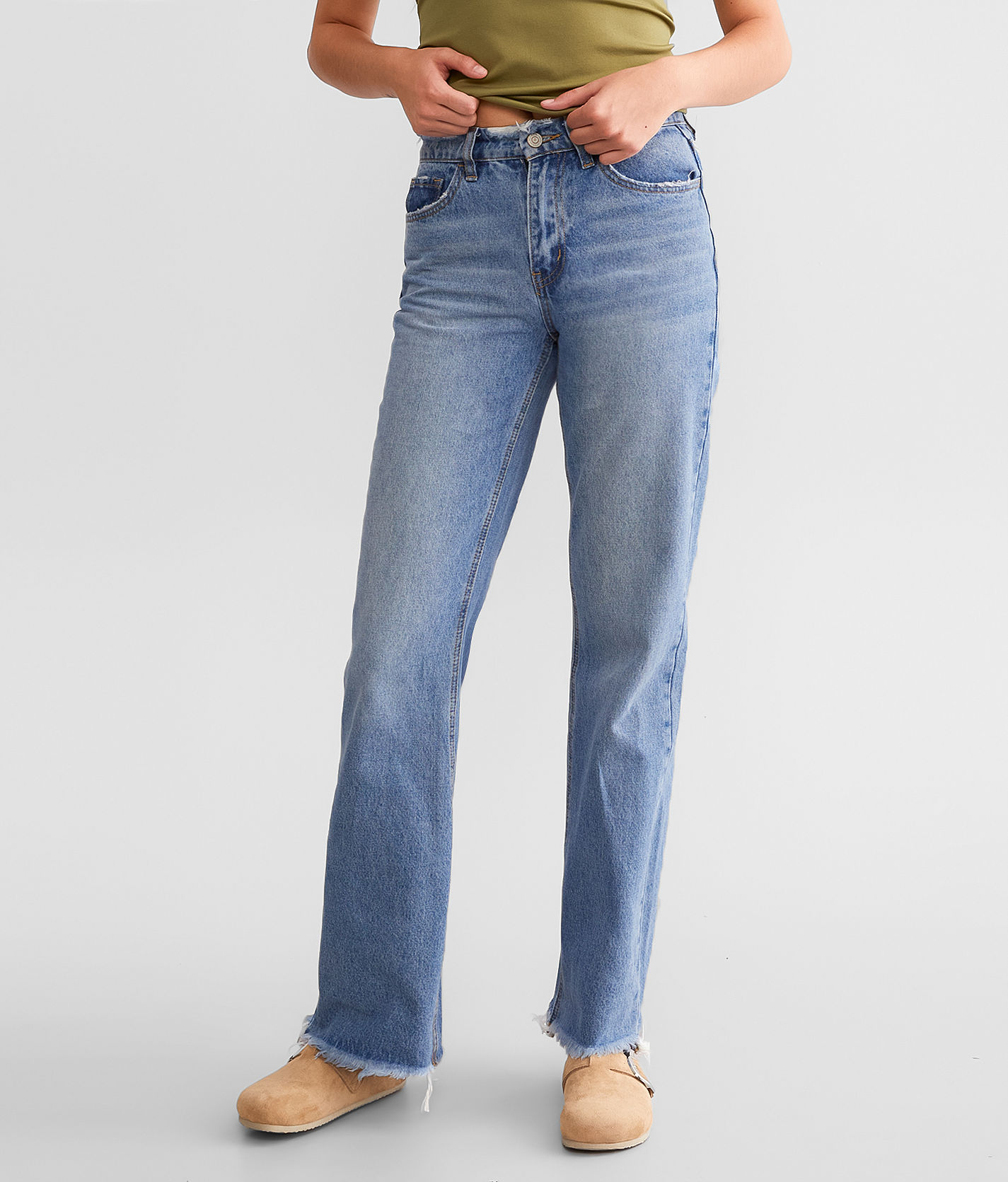 パンツ roughlow fringe denim(light indigo) Lightwash RS Side Slit Jeans – Bullet Boots