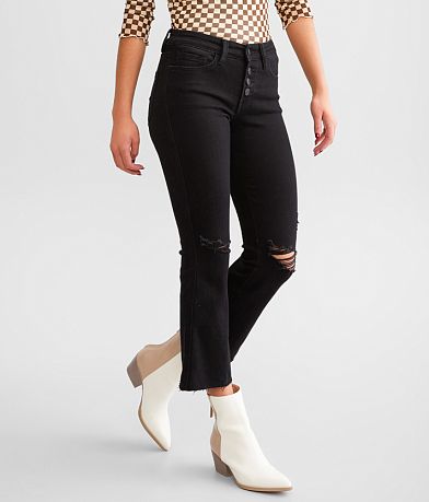 Flying Monkey Mid-Rise Cropped Flare Stretch Jean front view