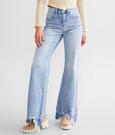 Flying Monkey High Rise Flare Stretch Jean front view