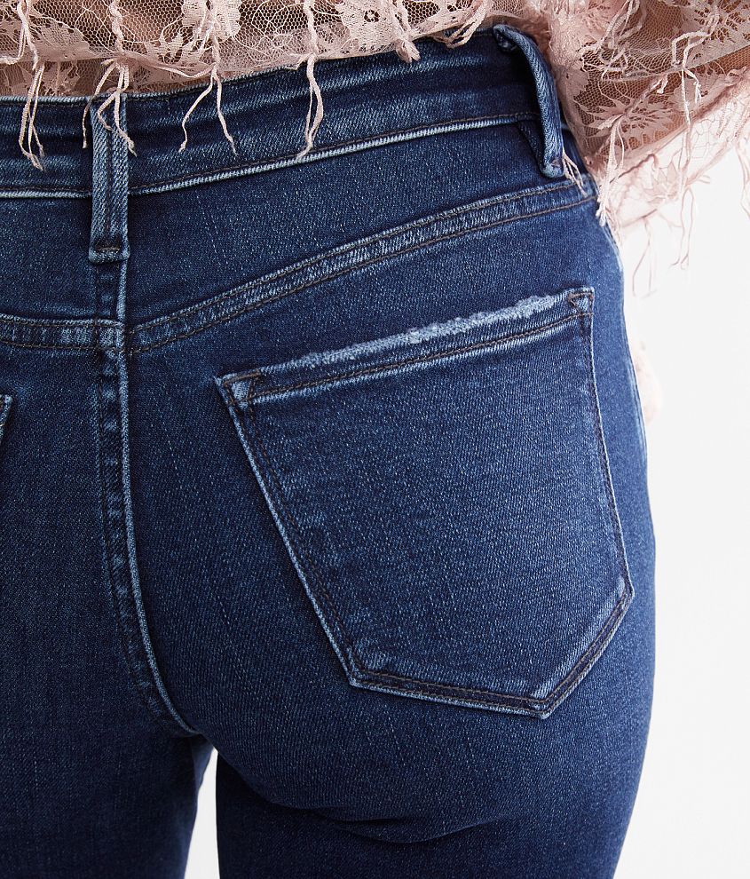 Mid-Rise Cropped Straight Stretch Jean