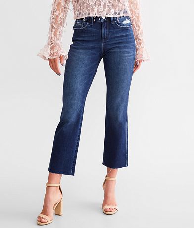 Flying Monkey Mid-Rise Cropped Straight Stretch Jean front view