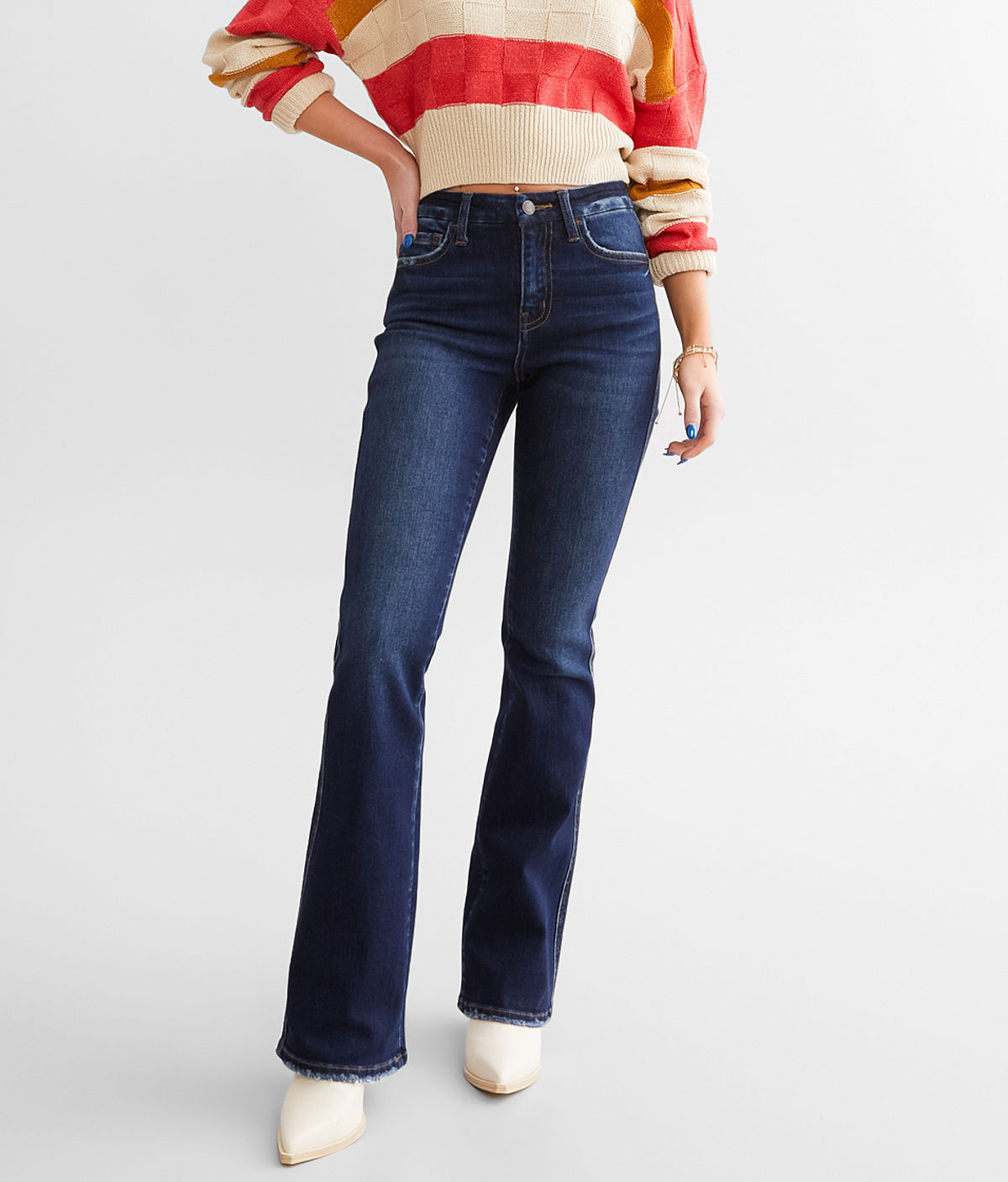 Flying Monkey High Rise Boot Stretch Jean — Deginified by Buckle