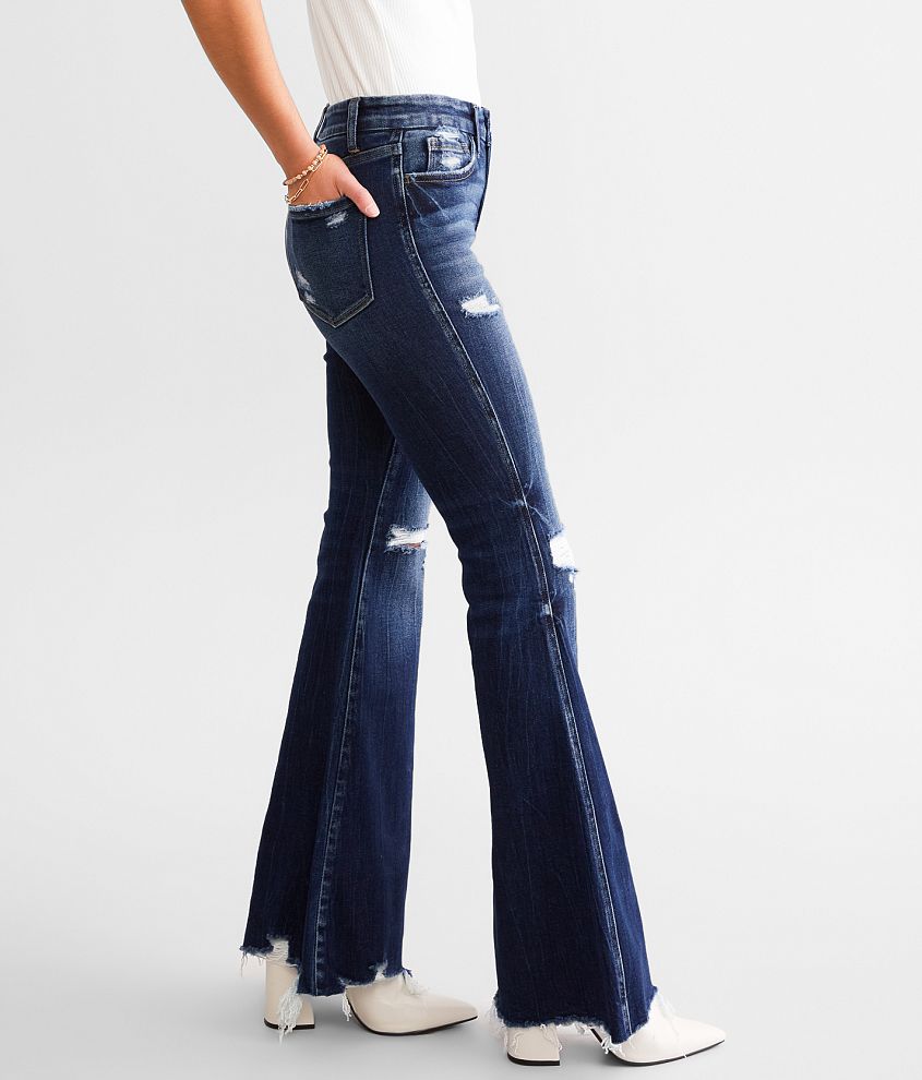 Mid-Rise Flare Stretch Jean
