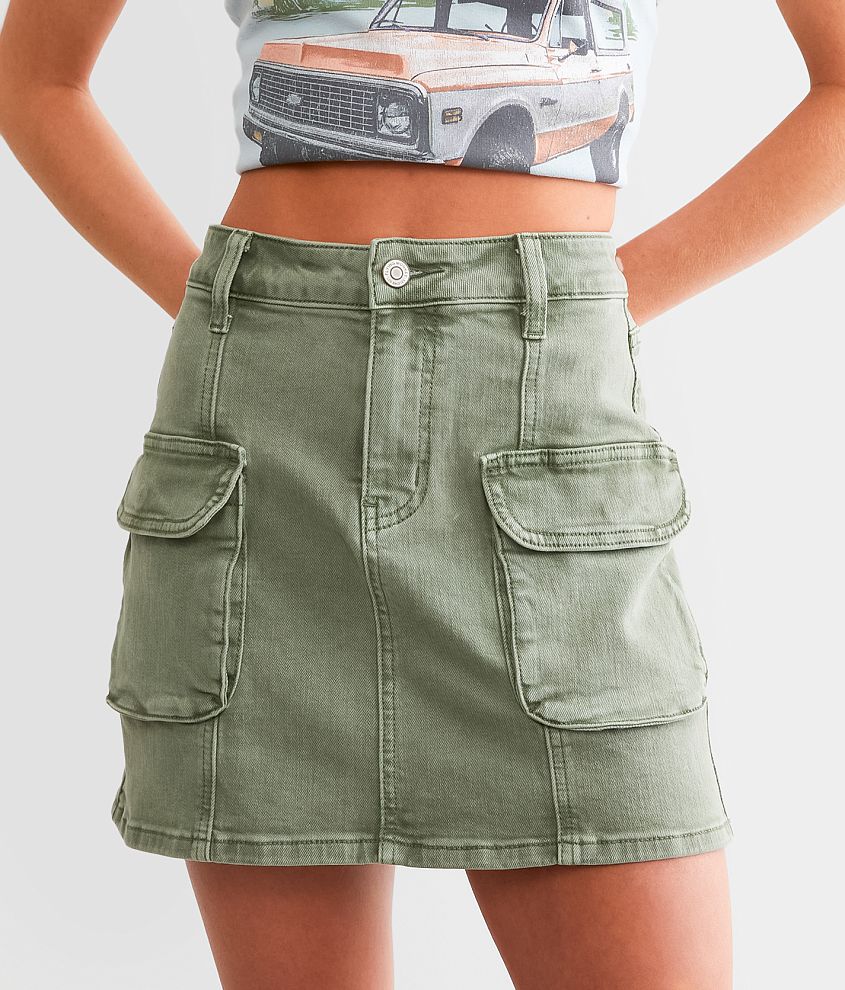 Cargo Stretch Mini Skirt