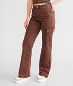【タグ付き】C/N WASHER CURVED FLARE WIDE CARGO Flying Monkey High Rise Wide Leg Stretch Cargo Pant