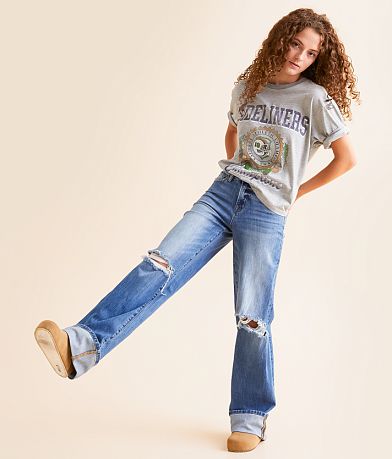 Flying Monkey Baggy Wide Leg Jean front view