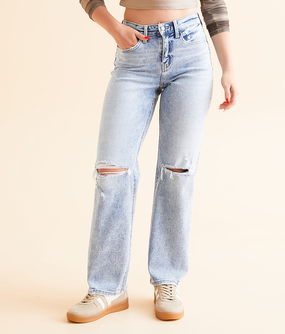 Flying Monkey Baggy Straight Stretch Jean — Liberate by Buckle