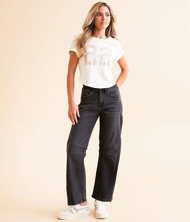 Flying Monkey High Rise Barrel Stretch Jean misc detail 2 view