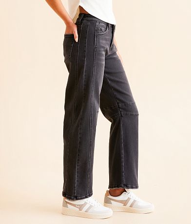 Flying Monkey High Rise Barrel Stretch Jean full left side view