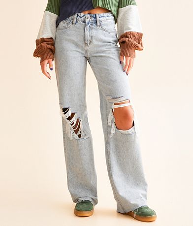 Flying Monkey Baggy Wide Leg Jean front view