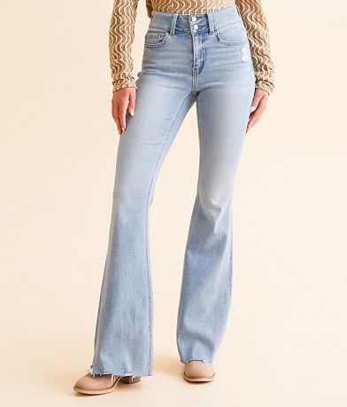 Flying Monkey High Rise Flare Stretch Jean front view