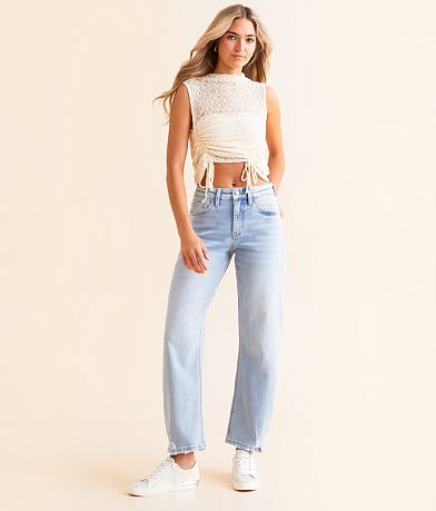 Flying Monkey Mid-Rise Barrel Stretch Jean front view