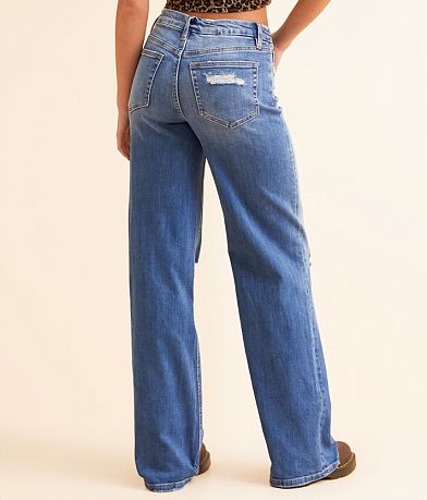Flying Monkey Baggy Wide Leg Stretch Jean BACK