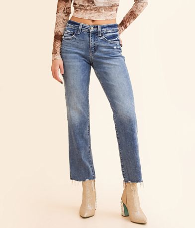 Flying Monkey Mid-Rise Cropped Straight Stretch Jean front view