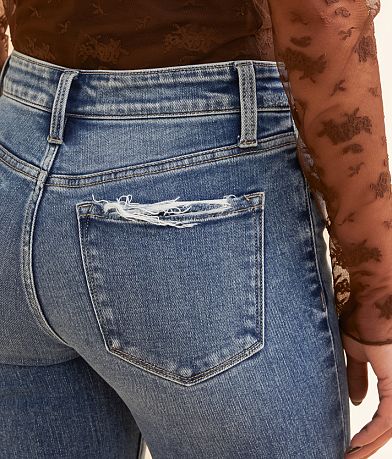 Flying Monkey Mid-Rise Flare Stretch Jean back pocket view