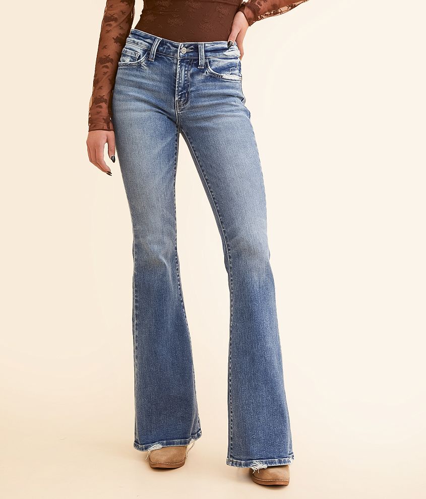 Flying Monkey Mid-Rise Flare Stretch Jean