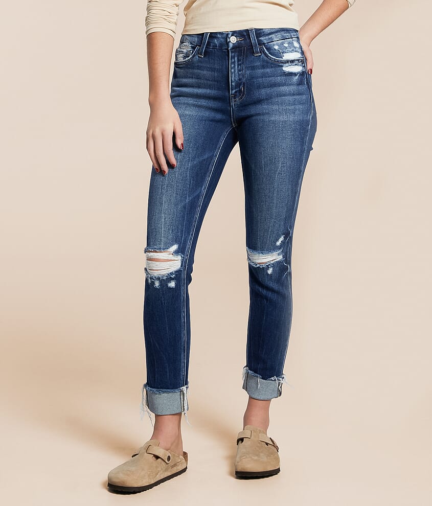 Flying Monkey Mid-Rise Ankle Skinny Stretch Jean